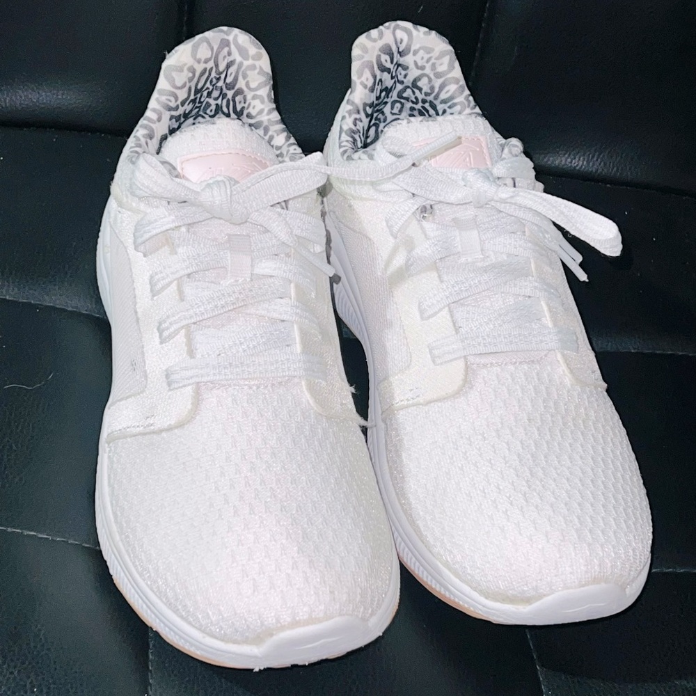Avia Women's White Sneakers with Patterned Lining